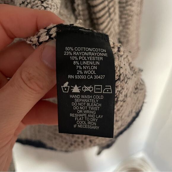 NIC+ZOE Women's Cardigan in Cream and Black Career Wear Workwear Traditional - Picture 3 of 8